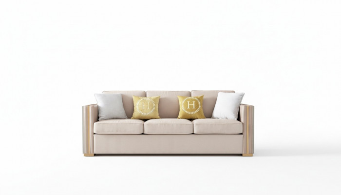 Dreschplazs-Couch Polster Design Canapé Deko Moderne 3er Sofas Zëmmer Miwwelen