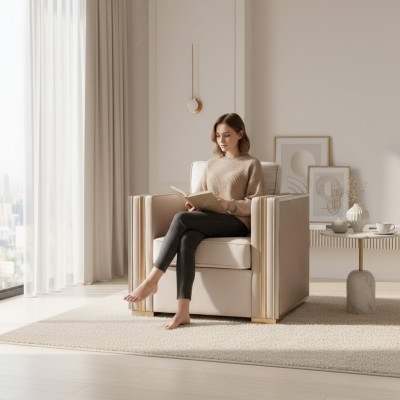 Designer Wunnzëmmereinrichtung Sessell Fauteuil Polstersofa Canapé