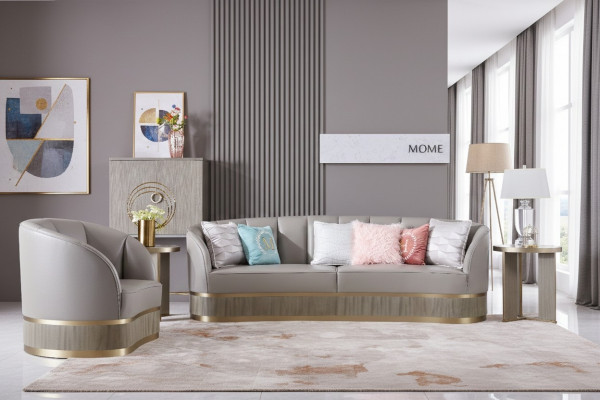 Grouss Sofa Luxus XXL Canapé Wunnzëmmer Sëtzmiwwel Polstersofa Canapéen