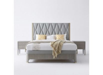 Schlofkummer Set Bett Nuetsdësch Design Modern Luxus Better Grupp