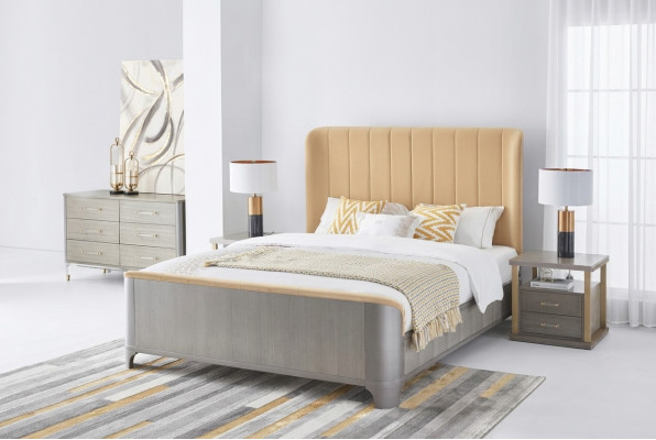 Schlofzëmmer Set Bett Nuetsdësch Design Modern Better Grupp Lieder 3 Deeler.