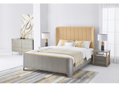 Schlofzëmmer Set Bett Nuetsdësch Design Modern Better Grupp Lieder 3 Deeler.