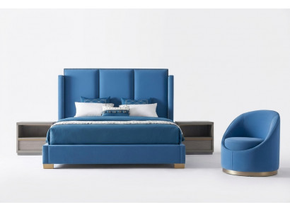 Schlofkummer Luxus Bett Miwwelen 2x Nuetschekëscht Set Better Dubai Hotelmiwwelen