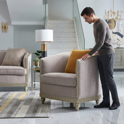 Sesselen Einsëtzer Kinneksstull Troun Polster Lounge Stull Sofa Hotel