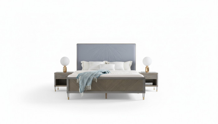 Luxus Bett Schlofkummer Miwwelen 2x Nuetsdësch Set Better Dubai Hotel Miwwelen