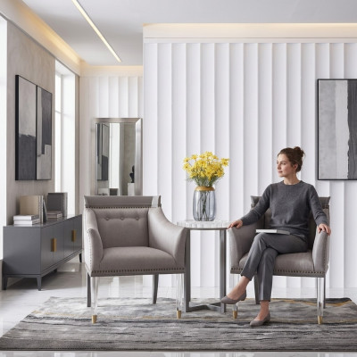 Luxus Design Miwwel Italieneschen Stil Fotell Wunnzëmmer Lounge Club