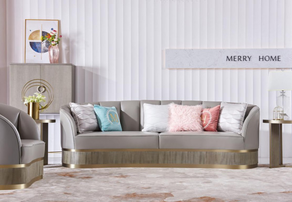 Design Ariichtung Miwwelen Sofagarnitur 3+1 Sëtzer Couch Polsterset Liederdivan