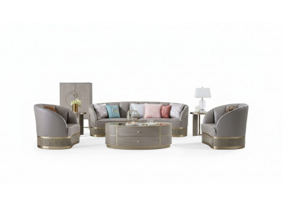 Design Ariichtung Miwwelen Sofagarnitur 3+1 Sëtzer Couch Polsterset Liederdivan