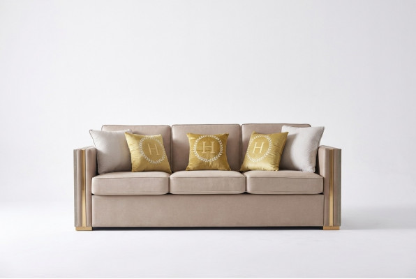 Drësëtzer Stoff Wunnzëmmer Rosa Design Couchen Canapé Sofas Samt XXL