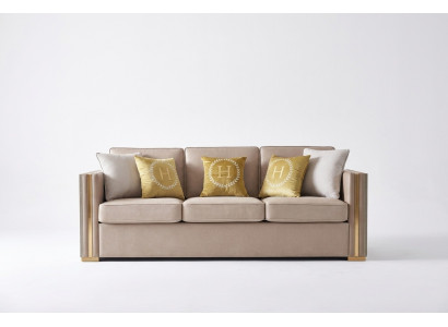 Drësëtzer Stoff Wunnzëmmer Rosa Design Couchen Canapé Sofas Samt XXL
