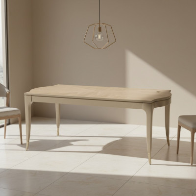 Iessdësch Design Luxusmiwwelen Dëscher Italienesche Stil Miwwelen Holzdëscher