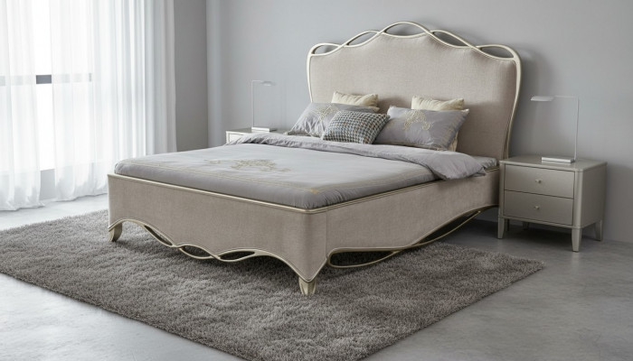 Design Textil Bett Luxus Polster Better duebel Schlofzëmmer 180x200