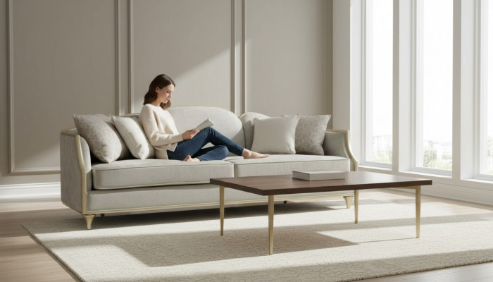 Design Miwwel Sofa Canapé 3 Plazen Gepolsterte Sofas Wunnzëmmer Canapéen