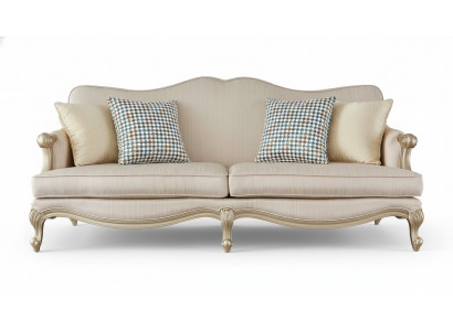 Klassesch Miwweldesign Sofagarnitur 3+1 Sëtzer Couch Sofa Polstergarnituren