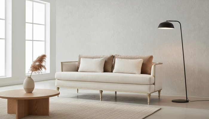 Designer Sofa Sofagarnitur 3+1 Sëtzer Couch Polster Garnitur Miwwelen