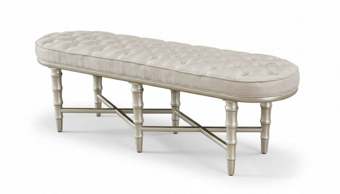 Design Hocker Bank Miwwel Luxus Pouf Fousshocker Polsterschemel Sëtzhocker