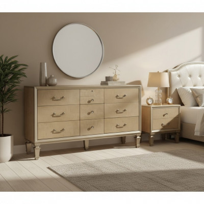 XXL Kommoden Miwwelen Kommoden Sideboard Schlofzëmmer Holz Designer
