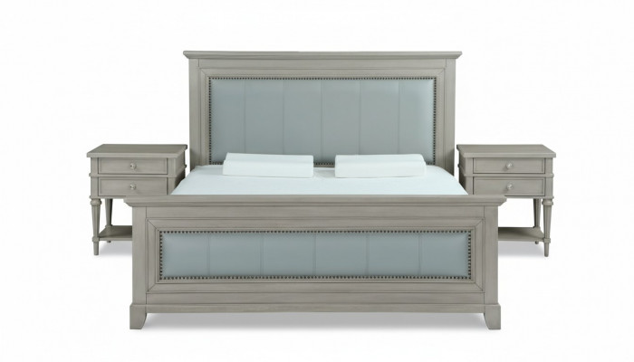 Duebbelbett Schlofkummer Hotel Bestiet Luxus Bett 2x Nuetsdësch 3tlg. Set