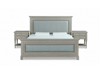 Duebbelbett Schlofkummer Hotel Bestiet Luxus Bett 2x Nuetsdësch 3tlg. Set