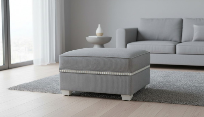 Textil Hocker Sofa Pouf Polster Nieweelhocker Miwwelhocker Hocker Holz