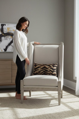Lounge Luxus Fautëuil Polsterschairen Wunnzëmmer Modernen Design