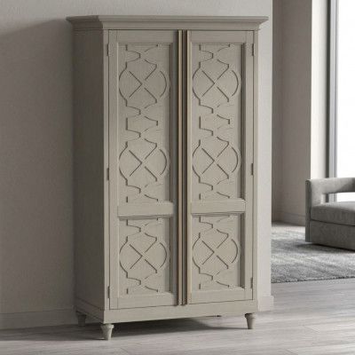 Kleederaschaf Holz Schaf Schief Holz Garde-robe Miwwelen Design