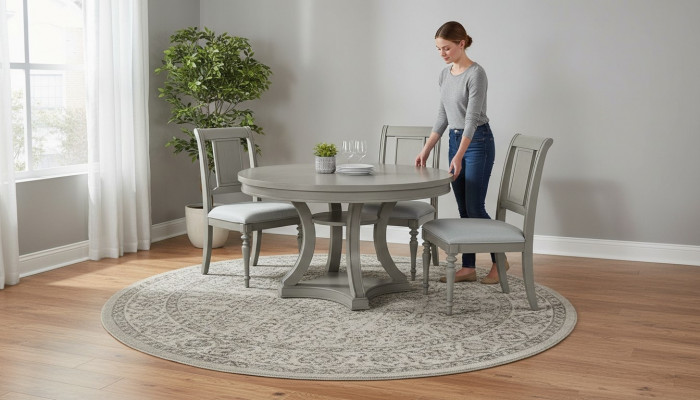 Ronnen Iessdësch Lehnstull Set 4x Iessgrupp Iessdësch Garnitur Luxus Holz