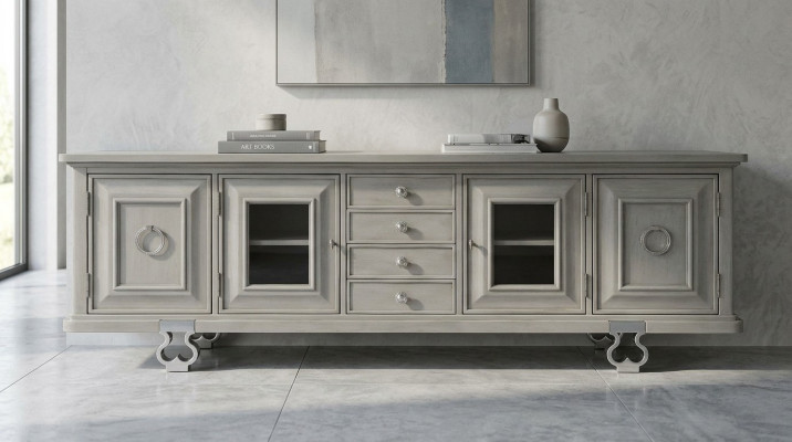 Luxus Sideboard TV Lowboard RTV XXL Schaf Tisch Wunnzëmmer Holz Hotel