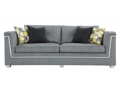 Sofabestéck 3+1 Gro Wunnzëmmer Textil Polstermöbel Modern Sofa