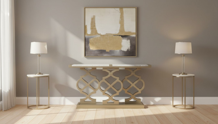 Konsolendësch Design Holz Dësch Konsole Konsolendëscher Luxus Dësch