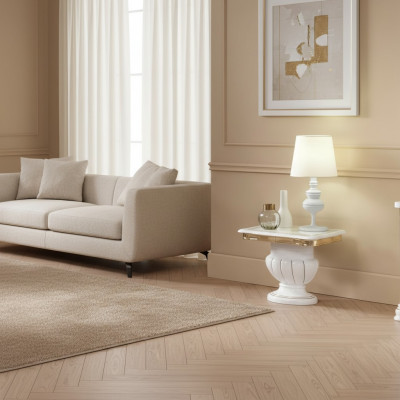 Niewentafel Italienesch Luxusmiwwelen Dësch Dëscher Konsolen Design Schaf