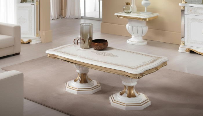 Luxus Wunnzëmmer Dësch Couchtisch Design Dëscher Stil Miwwelen Rektangulär Holzdësch