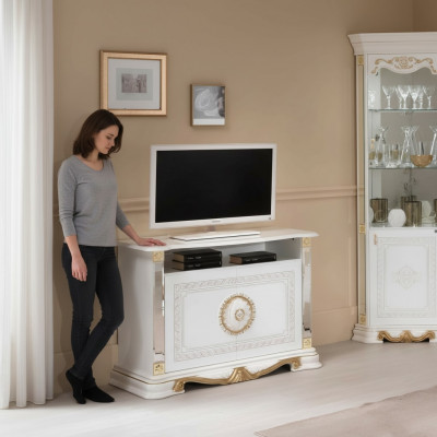 Wäissen RTV Schaf Regal Schranken Italienesche Stil Miwwelen Kommoden Sideboard