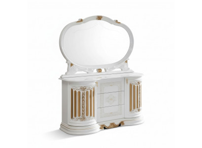 Klassesch Kommode Anrichte mat Spigel XXL Schaf Sideboard Italienesch Miwwelen
