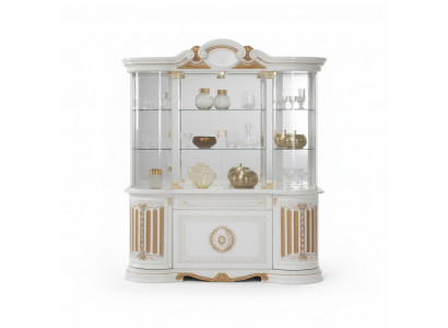 Vitrine XXL Schaf Vitrinn Schau Schief Design Italienesch Miwwelen Wunnzëmmer