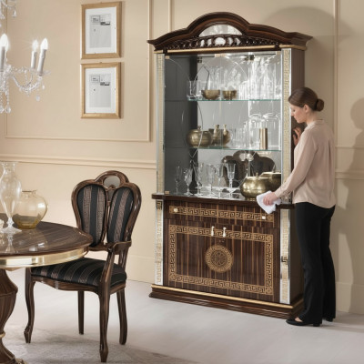 Vitrine Schaf Vitrinen Wunnzëmmer Schau Schief Design Italienesch Miwwelen Neit