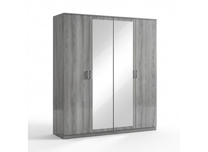Kleederschaf Holzbësch Schief Schief Holzbësch Garderob Méiwel Design Schlofkummer