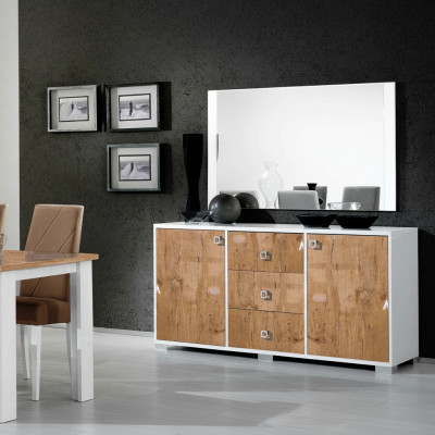 Anrichte Design Kommode 100*50 Luxus Holz Kommoden Schaf Wohnzimmer Schiefen