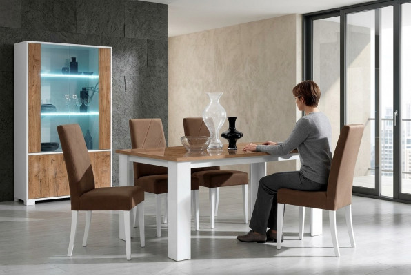 Iessdësch 160*90 cm Kichendësch Luxus Miwwelen Konferenzdësch Holz Dësch Iessdëscher