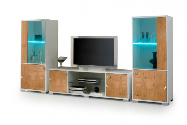 RTV Design Säitestell Fernseh Héichglanz Niddereg Kommode Nei Planche Mauer Luxus Schaf