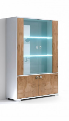 Vitrine XXL Vitrinen Wunnzëmmer 110*50 Schranken Design Italienesch Miwwelen nei