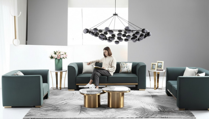 Dräisëtzer grousse XXL Canapé Polsterdesign Sofa Modernen Dräisëtzer Sëtzer Sofa Zëmmer Miwwelen