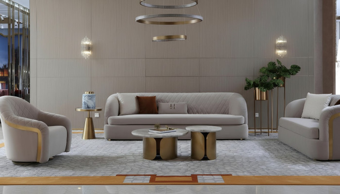Designer ronnen Dësch, Wunnzëmmertësch, Kaffisdësch, Sofa Dësch, Nidderdësch, Marmor