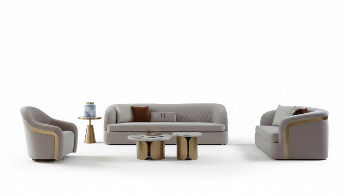Designer ronnen Dësch, Wunnzëmmertësch, Kaffisdësch, Sofa Dësch, Nidderdësch, Marmor