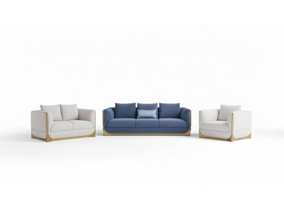 Design Sofa Couchen Couch Modern Luxus Sofagarnitur 321 Sëtzer Set Neit Polster