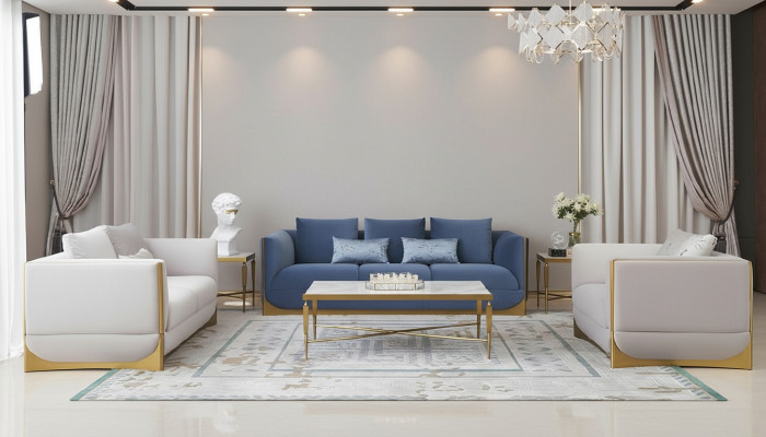 Dreisëtzer Couch Polster Design Canapé Modern 3er Sëtzt Canapéë Raum Luxus Miwwelen