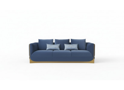 Dreisëtzer Couch Polster Design Canapé Modern 3er Sëtzt Canapéë Raum Luxus Miwwelen