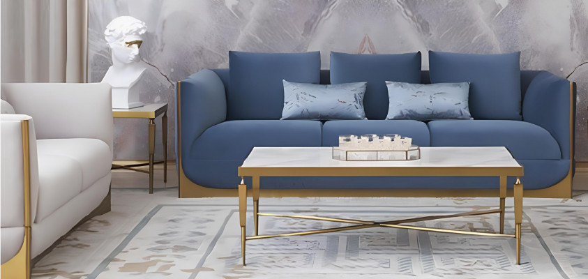 Couchtisch Sofa Dësch Bäitest Dësch Design Dëscher 130x70cm Modern Miwwelen Nei