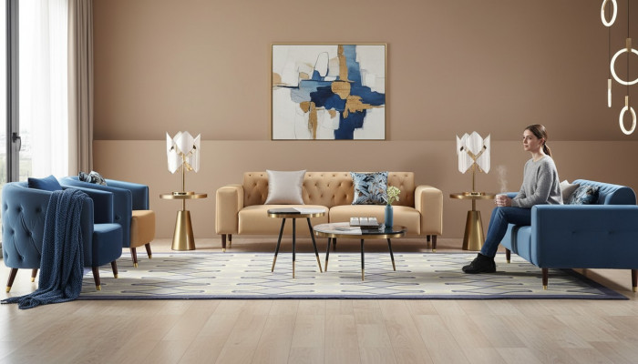Couchtisch Luxus Wunnzëmmer Dësch Couchtisch Design Dëscher Stil Miwwelen Nei 2tlg