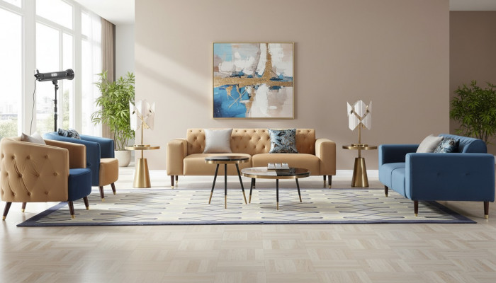 Couchtisch Luxus Wunnzëmmer Dësch Couchtisch Design Dëscher Stil Miwwelen Nei 2tlg